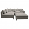 MID.YOU ROHOVÁ SEDACIA SÚPRAVA, textil, tmavosivá - Online Only obývacie izby - 001628000321