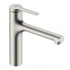 Hansgrohe Zesis M33 - Drezová batéria s výsuvnou spŕškou, vzhľad nerezový 74822800