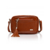 Dámska kožená koňaková kabelka SABRINA
