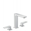 Hansgrohe Metropol - Umývadlová batéria s výpusťou Push-Open, 3-otvorová inštalácia, chróm 32515000