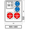 Skříň SEZ ROS-I 1602 zásuvková jištěná
