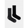 Ponožky Calvin Klein 2-pak 701235971 čierna ONE SIZE