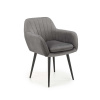 Halmar Jedálenské kreslo K429 - sivá / čierna