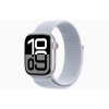 Apple Watch Series 10 46 mm strieborný hliník s oblačne modrým prevliekacím remienkom MWWN3QC/A
