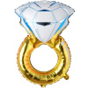Fóliový balónik Zásnubný prsteň 78 cm