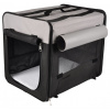 Flamingo Prepravka pre psov Smart Top Plus čierno-šedá 64x46x53cm