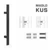 FT - MADLO kód K41S 40x10 mm SP ks Rozteč madla: 210 mm, Dĺžka: 400 mm, Rozmer profilu madla: 40x10 mm CIM - čierna matná (FNO)