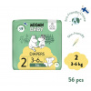 Moomin Baby 2 Newborn 3-6 kg (56 ks), eko plienky