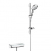 Hansgrohe Raindance Select S - Sprchová súprava s termostatom, 15 cm, 3 prúdy, biela/chróm 27036400