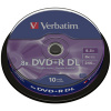 Verbatim DVD + R VERBATIM DL 8.5 GB 8x 10cake 43666
