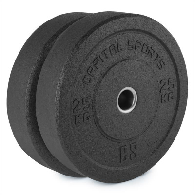 Capital Sports Renit, hi temp gumový kotúč, 50,4 mm, hliníkové jadro, guma, 2 x 25 kg (PL-2x-30203)