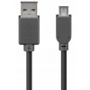 Kábel Goobay USB - microUSB typ B, 3 m, čierny