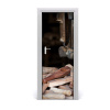 Fototapeta na dvere drevené náradie 75x205
