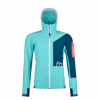 Ortovox BERRINO HOODED JACKET W ice waterfall L; Modrá bunda