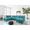 P & B SEDACIA SÚPRAVA, textil, tyrkysová - Online Only obývacie izby - 002330007205