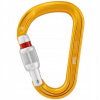 Lezecká karabína Petzl Attache Srew-Lock - Yellow