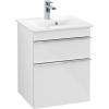 VILLEROY & BOCH Venticello závesná skrinka pod umývadielko, 2 zásuvky, 466 x 425 x 590 mm, Glossy White, A92201DH