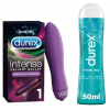 Vibrátor Durex fialový ABS 9 cm