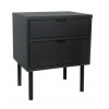 Signal Nočný stolík BASIA - čierna mat