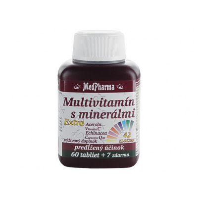 MedPharma Multivitamín s minerálmi + Extra C Q10 67 tabliet