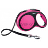 Flexi Dog Samonavíjacie vodítko NEW Comfort L páska (8m/50kg) Ružové