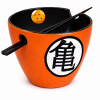 Set miska a paličky na ramen Set miska a paličky na ramen Dragon Ball - Goku Symbols, 0,37 l