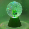 Minecraft CREEPER Brokátová svietiaca guľa na batérie a USB – mení farby
