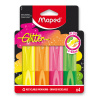 Zvýrazňovač Maped Glitter Fluo - 4 ks, blister