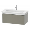 DURAVIT White Tulip závesná skrinka pod umývadlo, 1 zásuvka, 984 x 458 x 410 mm, kameňovo šedá matná, WT424209292