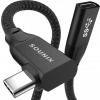 Kábel SOUNIX USB-C - USB-C 2 m čierny