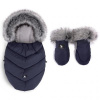 COTTONMOOSE Set fusak a rukavice na kočík Moose MINI Yukon Blue