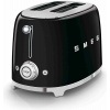 Smeg TSF01BLEU toustovač / topinkovač, 2 toasty, 6 úrovní opékání, zásuvka na drobky, styl. 50. let, černá