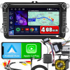 Autorádio ALLNOEL 8 palcov VW SEAT SKODA 4/64GB 2-DIN