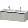 DURAVIT Ketho 2 závesná skrinka pod dvojumývadlo, 1 zásuvka, 1280 x 480 x 440 mm, betón šedá matná, K25066007070000