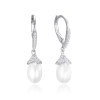 MINET JMAS7047SE00 - MINET Stříbrné náušnice s přírodními perlami a zirkony