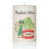 Dekoračná palmová sviečka - Najlepší lekár 7 - Valec - 13cm / 7,5cm - 480g