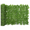 vidaXL Balkónová markíza so zelenými listami 400x75 cm - Zelená - 44030-185447