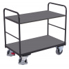 Variofit Policový vozík, do 250 kg, 2 police (119 x 78 cm), Variofit, do 250 kg, modrá/antracit Farba: antracit RAL7016