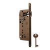 AGB - Zámok na dvere F18 - BB Typ otvoru: BB otvor pre kľúč, Rozteč: 90 mm BRM - bronz matný (22)