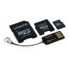 16GB MIKRO SD CARD KINGSTON G2 ( TRANSFLASH) + 3 adaptéry MBLYG2/16GB