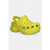 Šľapky Crocs Classic Bae Clog W dámske, zelená farba, na platforme, 206302.312