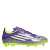 adidas F50 League Juniors Firm Ground Football Boots Purple/White 5.5 (38.7)