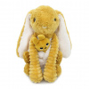 Ptipotos Plyšový králik Túdou horčicový (mama s bábätkom) 24 cm
