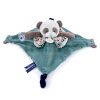 Plyšová panda na maznanie a bábkové divadlo Panda Doudou et Compagnie modrá 30 cm od 0 mes DC4056