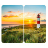 Kryty na sporák v súprave 2 ks z tvrdeného skla 52x30 cm Lighthouse - Maximex