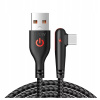 Kábel Alogy USB - USB typ C 2 m čierny