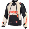 bunda HALO PRO DRYSTAR XF, ALPINESTARS (krémová/černá/červená, vel. M)