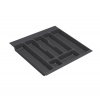 Vložka / príborník do 60 cm zásuvky - CUTLERY sivý plast 50 x 46 cm