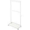 YAMAZAKI Pojazdný upratovací stojan Tower 4346, kov, v.141 cm, biely