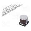 Kondenzátor elektrolytický SMD 220uF 16VDC 10x10x10mm ±20%